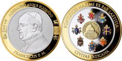 World Coins - Vatican, Medal, Le Pape François, 2013, , Copper Gilt