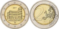 World Coins - Germany, 2 Euro, Rheinland-Pfalz, 2017, Munich, Bi-Metallic,