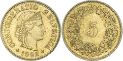 World Coins - Coin, Switzerland, 5 Rappen, 1992