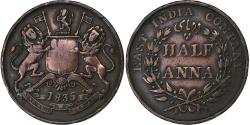 World Coins - INDIA-BRITISH, 1/2 Anna, 1835, Bombay, Copper, , KM:447.1