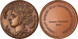 World Coins - France, Medal, Syndicat Général de la Construction Electrique, Business &