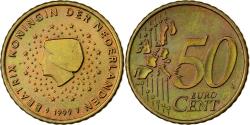 World Coins - Netherlands, 50 Euro Cent, 1999, Utrecht, Nordic gold,