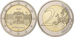 World Coins - Germany, 2 Euro, Bundesrat, 2019, Stuttgart, Bi-Metallic,