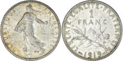 World Coins - Coin, France, Semeuse, Franc, 1919, Paris, , Silver, KM:844.1