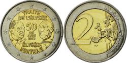 World Coins - France, 2 Euro, French-German Friendship, 50th Anniversary, 2013,