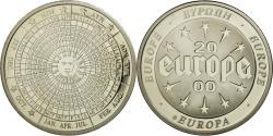 World Coins - France, Medal, Calendrier Europe 2000, 1999, , Copper Plated Silver