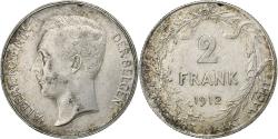 World Coins - Belgium, Albert I, 2 Francs, 2 Frank, 1912, Silver, , KM:75