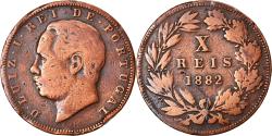 World Coins - Coin, Portugal, Luiz I, 10 Reis, 1882, Lisbon, , Bronze, KM:526