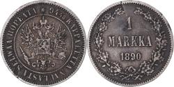 World Coins - Coin, Finland, Alexander III, Markka, 1890, Helsinki, , Silver, KM:3.2