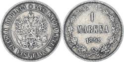 World Coins - Coin, Finland, Alexander III, Markka, 1892, Helsinki, , Silver, KM:3.2