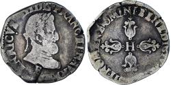 World Coins - France, Henri IV, 1/2 Franc, Angers, , Silver, Gadoury:590