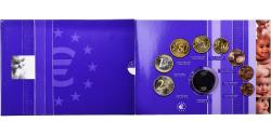 World Coins - Netherlands, Beatrix, Set 1 ct. - 2 Euro + Token, BU, 2003, Utrecht,