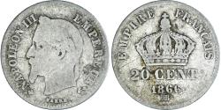 World Coins - Coin, France, Napoleon III, Napoléon III, 20 Centimes, 1866, Strasbourg