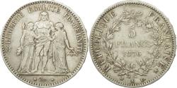 World Coins - Coin, France, Hercule, 5 Francs, 1876, Bordeaux, , Silver, KM:820.2