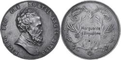 World Coins - France, Medal, Marguerite d'Angoulême, Michel Piu Che Mortal Angel Divino, Tin