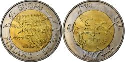 World Coins - Finland, 5 Euro, Independence, 2007, Vantaa, Bi-Metallic,