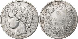 World Coins - France, 2 Francs, Cérès, 1887, Paris, Silver,