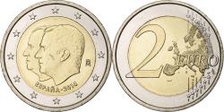 World Coins - Spain, 2 Euro, Accession to the Spanish Throne, 2014, Madrid, Bi-Metallic