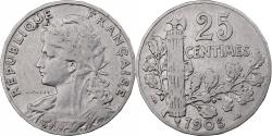 World Coins - France, 25 Centimes, Patey, 1905, Paris, Nickel, , Gadoury:364, KM:856