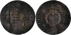 World Coins - Coin, France, Sol aux balances françoise, Sol, 1793, Lille, , Bronze