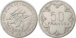 World Coins - Central African States, 50 Francs, 1981, Paris, Nickel, , KM:11