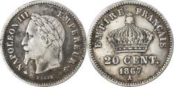 World Coins - Coin, France, Napoleon III, Napoléon III, 20 Centimes, 1867, Paris,