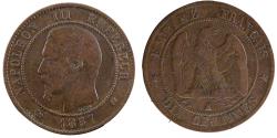 World Coins - Coin, France, Napoleon III, Napoléon III, 10 Centimes, 1857, Bordeaux