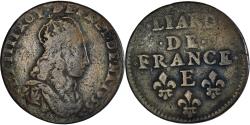 World Coins - Coin, France, Louis XIV, Liard, 1655, Meung-sur-Loire, , Copper