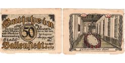 World Coins - Germany, Ballenstedt am Harz, 50 Pfennig, 1920-09-28, VF(20-25)