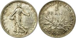 World Coins - Coin, France, Semeuse, Franc, 1920, Paris, , Silver, KM:844.1