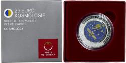 World Coins - Coin, Austria, Cosmologie, 25 Euro, 2015, Vienna, , Bi-Metallic