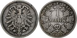 World Coins - Coin, GERMANY - EMPIRE, Wilhelm I, Mark, 1873, Berlin, , Silver, KM:7