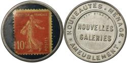 World Coins - Coin, France, Nouvelles Galeries, Ameublement, 10 Centimes, Timbre-Monnaie