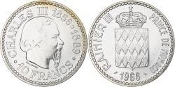World Coins - Monaco, Rainier III, Charles III, 10 Francs, 1966, , Silver, KM:146