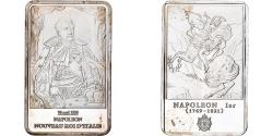 World Coins - France, Lingotin, Napoléon, Nouveau Roi d'IItalie, Silver Plated Copper,