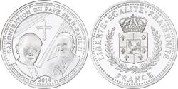 World Coins - France, Medal, Canonisation de Jean Paul II, 2014, Silver, Proof,