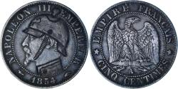 World Coins - Coin, France, Napoleon III, 5 Centimes, 1854 (1871), Paris, Satirique