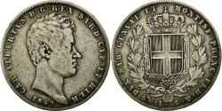 World Coins - Coin, ITALIAN STATES, SARDINIA, Carlo Alberto, 5 Lire, 1849, Genoa,
