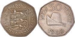 World Coins - Coin, Guernsey, 50 New Pence, 1969