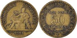 World Coins - France, 50 Centimes, 1921