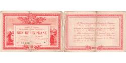World Coins - France, 1 Franc, ROCHE SUR YON/VENDEE, 63,162/P, Chambre de Commerce, VF(20-25)