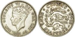 World Coins - Coin, Cyprus, George VI, 9 Piastres, 1940, , Silver, KM:25