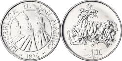 World Coins - Coin, San Marino, 100 Lire, 1974, Rome, FDC, , Steel, KM:36