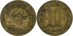 World Coins - Cameroon, 10 Francs, 1958, Paris, Aluminum-Bronze, , KM:11