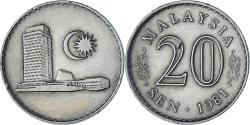 World Coins - Coin, Malaysia, 20 Sen, 1981, Franklin Mint, , Copper-nickel, KM:4