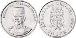 World Coins - BRUNEI, Sultan Hassanal Bolkiah, 20 Sen, 1996, Copper-nickel, , KM:37