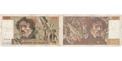 World Coins - France, 100 Francs, Delacroix, F.23, VF(20-25)