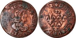 World Coins - Coin, France, DOMBES, Gaston d'Orléans, Double Tournois, 1642, Trévoux