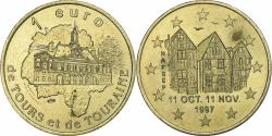 World Coins - France, Token, 1 Euro de Tours & de Touraine, 1997, Brass,