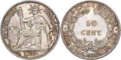 World Coins - French Indochina, 50 Cents, 1936, Paris, Silver, , Lecompte:261